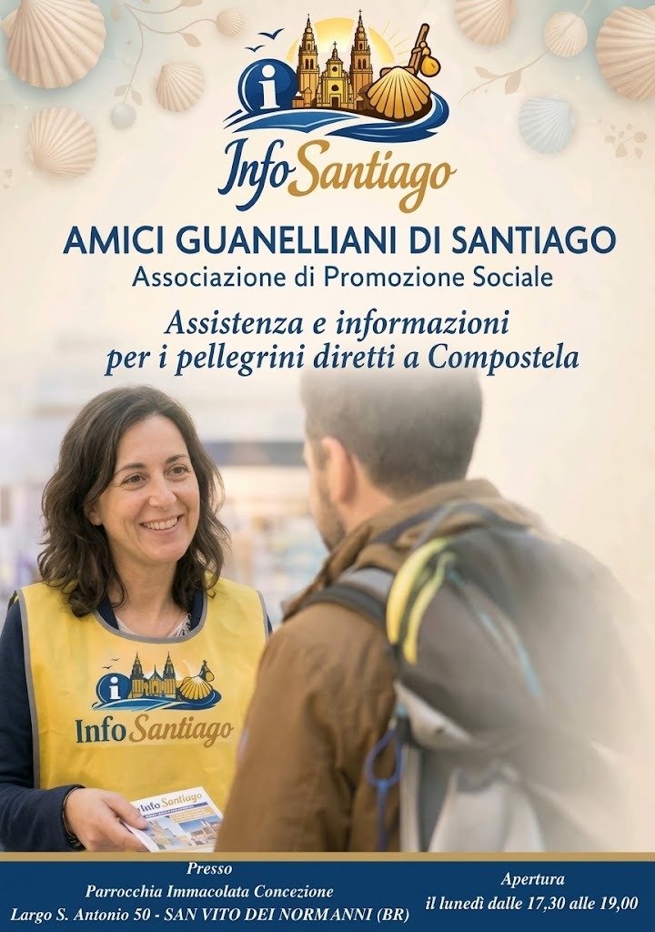 Locandina Info Santiago – Amici Guanelliani di Santiago APS, San Vito dei Normanni